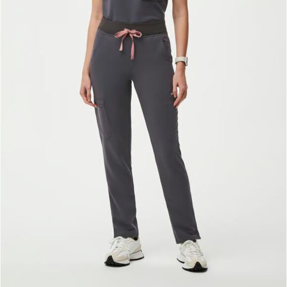 Figs Scrub Pants Womens XXS Yola Skinny Fit Straight High Waisted Charcoal Gray - Picture 1 of 5